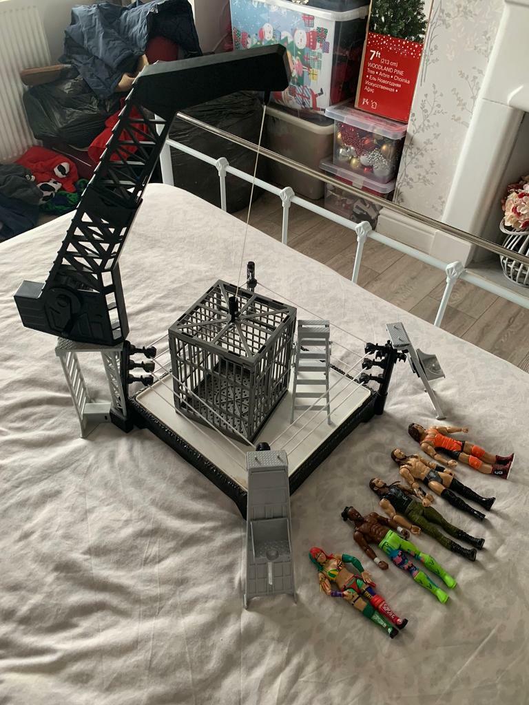 wwe crash cage playset